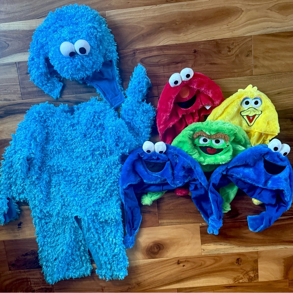 Halloween Sesame Street Costume & Hat Bundle